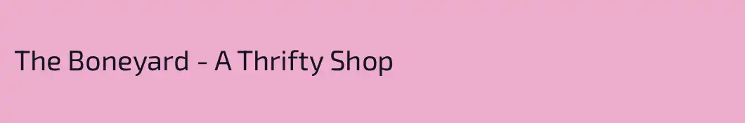 The Boneyard - A Thrifty Shop